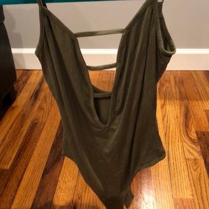 Tobi green bodysuit (size XS)